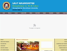 Tablet Screenshot of lalitkalakshetra.com